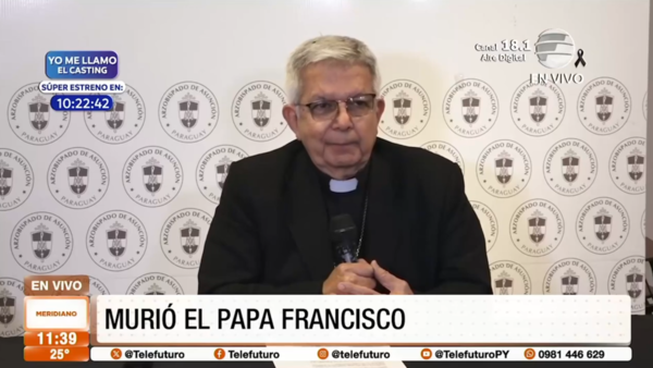 El cardenal paraguayo Adalberto Martínez habló sobre el fallecimiento del Papa Francisco