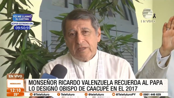El monseñor Ricardo Valenzuela recuerda al Papa Francisco