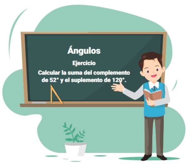 Relación entre ángulos con ejemplos, ejercicios y respuestas - Matemática Tercer Ciclo - ABC Color
