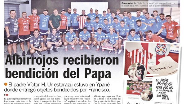Bendijo a la Albirroja