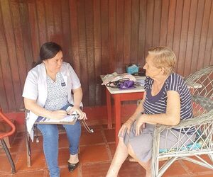 USF barrio Fátima asistió a pacientes crónicos con visitas domiciliarias