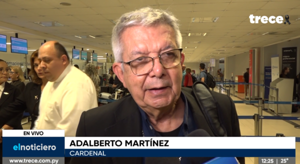 Adalberto Martínez viajó al Vaticano para participar del cónclave papal - trece