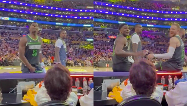 Versus / NBA multa con 50.000 dólares a Edwards por gesto "obsceno" hacia un aficionado
