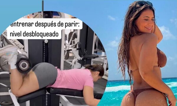 La Miss Tanga comenzó su operativo “Mamá fit”: ¡Volvió a entrenar después de parir!