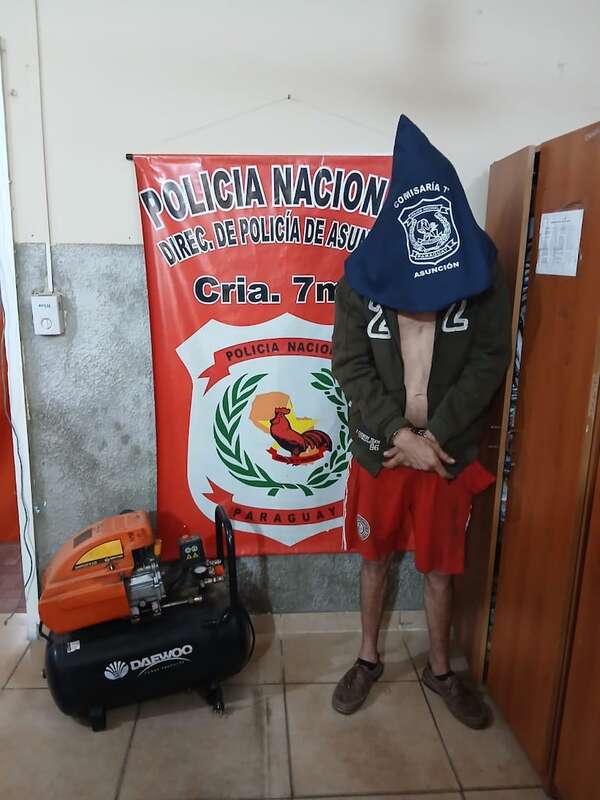 Aprehenden a presunto ladrón tras robo en clínica del barrio Ciudad Nueva - Policiales - ABC Color