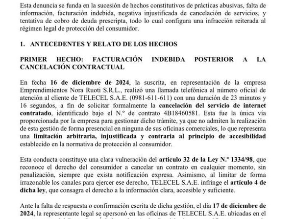 Denuncia contra Tigo Telcel por facturación irregular y violación de derechos de usuarios – Diario TNPRESS
