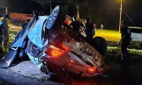 Policía afirma que trágico triple choque fue por una carrera callejera en Santa Rita – Prensa 5
