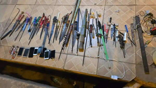 Incautan una pistola, proyectiles y varios elementos prohibidos tras requisa en Penal de Ciudad del Este