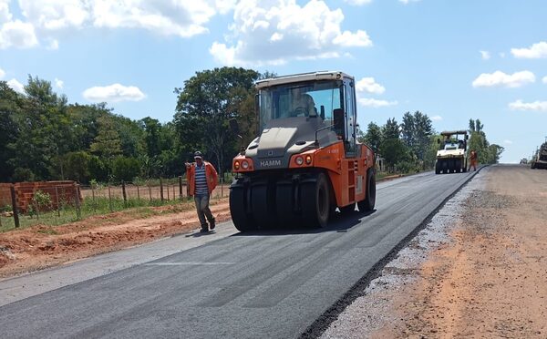 Avanza hacia su etapa final asfaltado que conectará a San Pedro y Caaguazú - .::Agencia IP::.