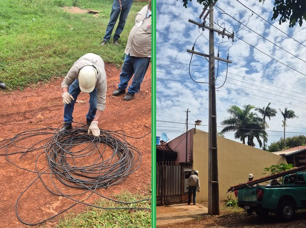 ANDE caza conexiones ilegales y despliega cuadrillas en tres ciudades del Alto Paraná - ADN Digital