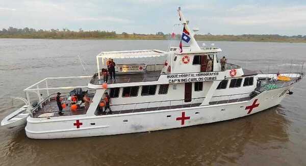 Buque hospital parte rumbo al Chaco para asistir a pobladores afectados por inundaciones - El Trueno