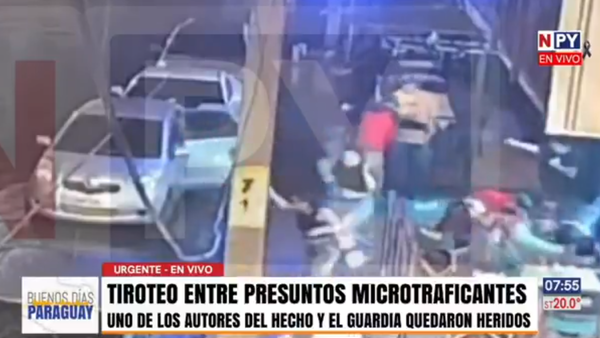 ¡De terror! Cuatro heridos tras balacera entre presuntos microtraficantes frente a un local en San Lorenzo