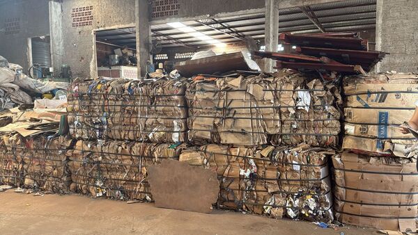 Incautan residuos reciclables de supuesto contrabando