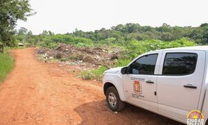 Intervienen vertedero clandestino en el km 6 ½