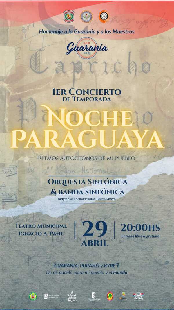 “Noche Paraguaya”: música, identidad y homenaje en el Teatro Municipal
