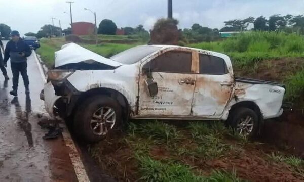 Un director médico y otros dos funcionarios lesionados tras un accidente de tránsito