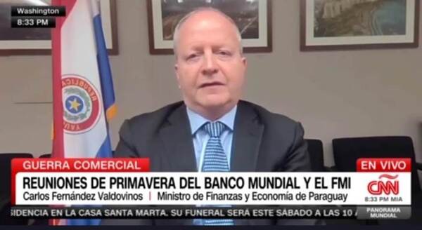Economía de Paraguay es resiliente ante choques externos, afirmó el ministro Fernández Valdovinos a CNN