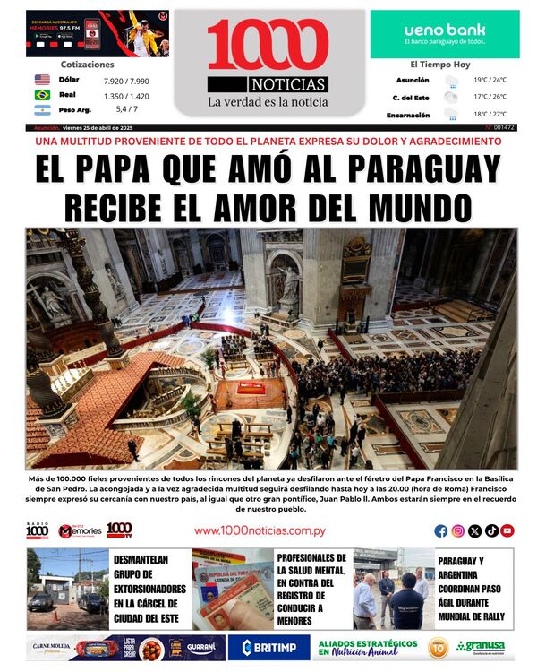 25 Abril 2025 - 1000 Noticias