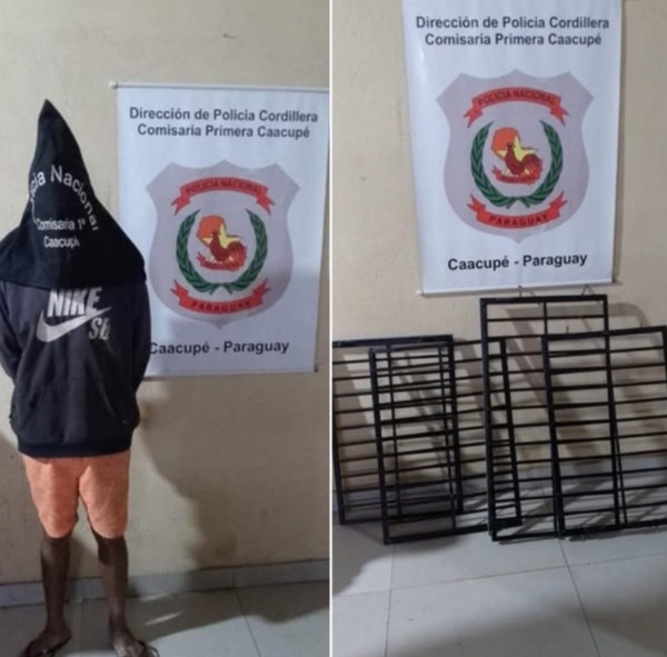 Detienen a hombre con antecedentes mientras robaba rejas de panteones - 1000 Noticias
