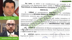 Tribunal solicitó a EEUU declaración de agentes de la DEA, como testigos en juicio a los exfiscales Volpe y Cantero