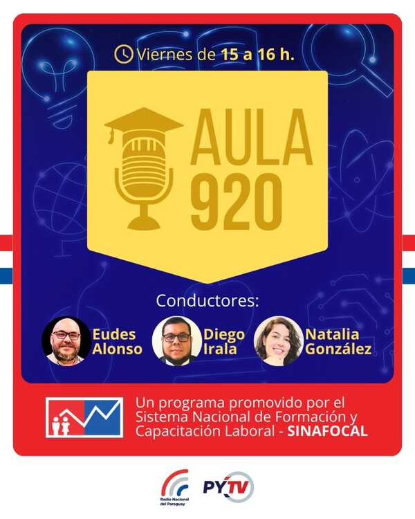 Sinafocal inicia hoy el programa “Aula 920” por Radio Nacional y Paraguay TV - .::Agencia IP::.