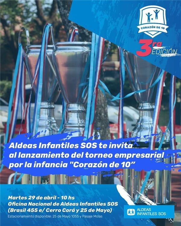 Anuncian realización de la tercera edición de torneo solidario Corazón de 10 - .::Agencia IP::.