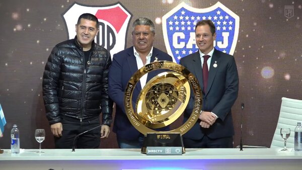 El trofeo del Mundial de Clubes llega a la Argentina