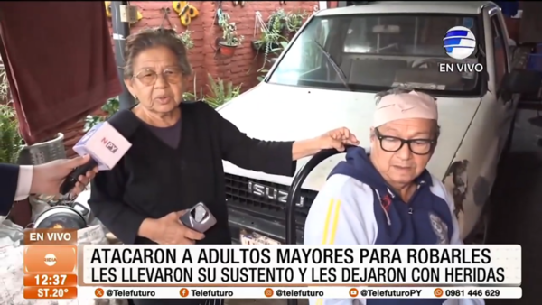 Atacaron violentamente a adultos mayores para robarles