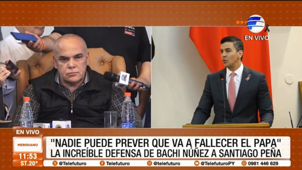 "Nadie puede prever que va a fallecer el Papa", la increíble defensa de Bachi Nuñez a Santiago Peña