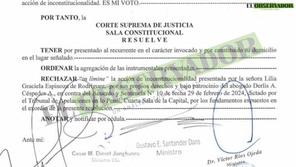 Rechazan acción de inconstitucionalidad promovida por Lilia Espinoza, condenada por la muerte de Sol Chávez - El Observador