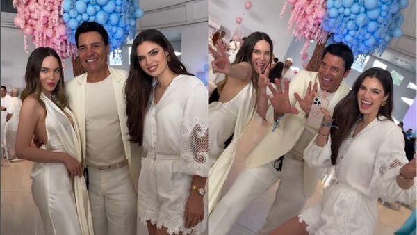 Nadia Ferreira asistió a un evento chuchi y compartió con Chayanne y Belinda