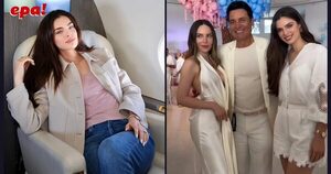 Nadia se codea con Chayanne y Belinda en fiesta de revelación de su amiga Lele Pons