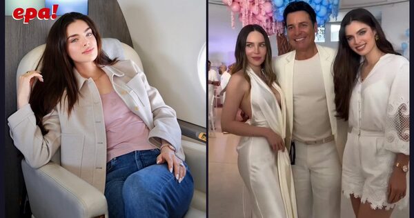 Nadia se codea con Chayanne y Belinda en fiesta de revelación de su amiga Lele Pons