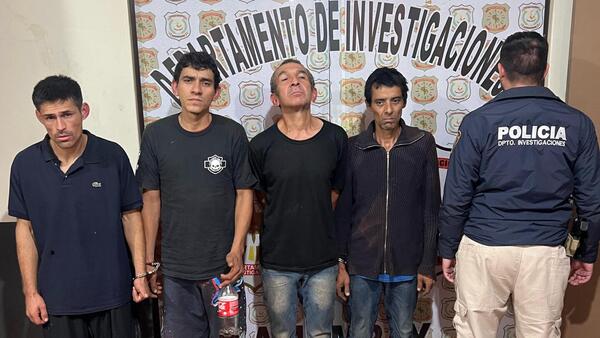 Por robo a carnicería, detienen a cuatro sospechosos en Pedro Juan Caballero