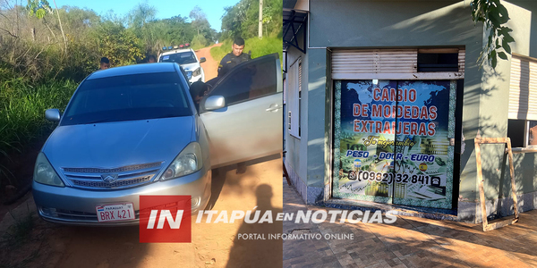VIOLENTO ASALTO A UNA CASA DE CAMBIOS EN SAN PEDRO DEL PNÁ.