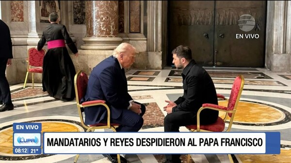 Imprevista ''cumbre'' durante el último adiós al papa Francisco