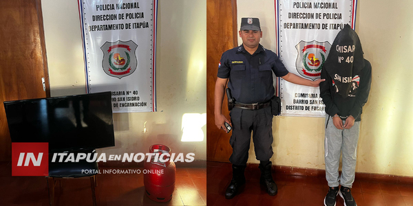 FUE A LA COMISARÍA A VISITAR A SU NOVIA PRESA Y TERMINÓ PRESO