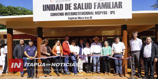 GOBERNACIÓN DE ITAPÚA INAUGURA MEJORAS EN SALUD, ENTREGA EQUIPOS Y OTORGA BECAS EN CAPITÁN MEZA