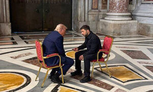 Trump y Zelenski mantienen breve encuentro en el Vaticano