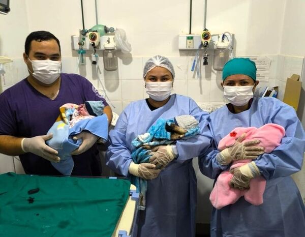 Nacen trillizos en Santa Rosa del Aguaray - 1000 Noticias