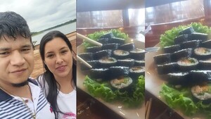 Jaka Saenger probó sushi, pero tuvo problemas con los palillos: "Mejor con tenedor"