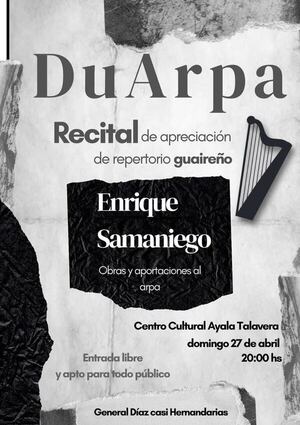 DuArpa: Un emotivo recital para honrar el legado del maestro Enrique Samaniego  - Nacionales - ABC Color