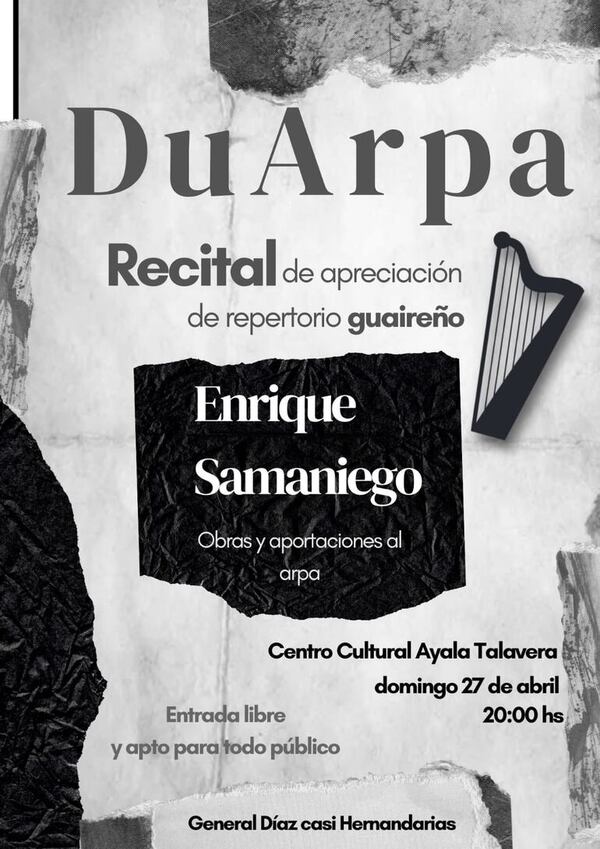 DuArpa: Un emotivo recital para honrar el legado del maestro Enrique Samaniego - Nacionales - ABC Color