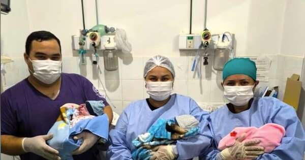 La Nación / Por cesárea nacieron trillizos en el hospital de San Pedro