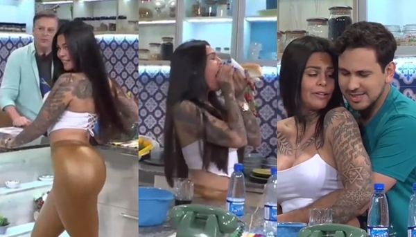 Gloria Jara ruborizó a todos al probar un “super pancho”