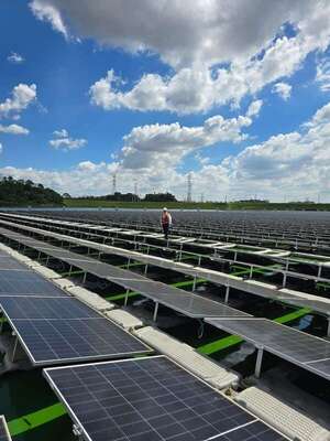 Técnicos de Paraguay recorrieron planta solar flotante del Brasil - Economía - ABC Color