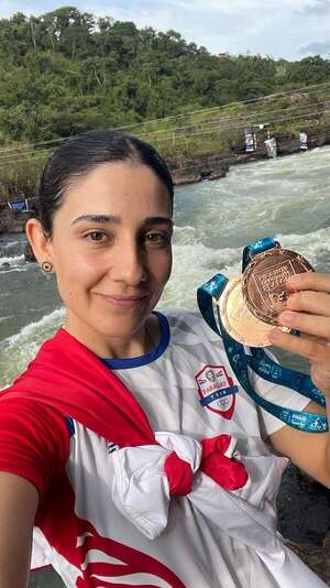 Canotaje: Leonardo Curcel y Ana Paula Fernandes suben al podio sudamericano - Polideportivo - ABC Color