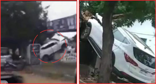 Impactante accidente en Villa Rica: vehículo se estrella contra casa a alta velocidad - SNT