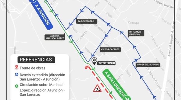 Inició nuevo frente de obras sobre la Avenida Mariscal López