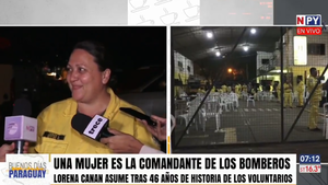 ¡Histórico! Una mujer es electa como nueva comandante del Cuerpo de Bomberos Voluntarios del Paraguay